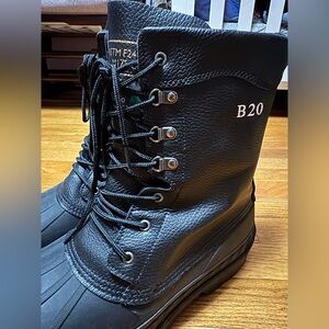 Men’s Black Lace-Up Boots